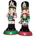 Vtg 1990s Enesco Precious Moments Nutcracker Pair Huge Vibrant Christmas Cute