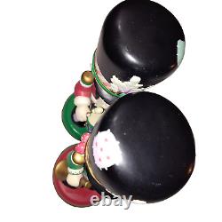 VTG 1990s Enesco Precious Moments Nutcracker Pair Huge Vibrant Christmas Cute