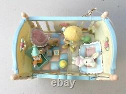 VTG 1993 Precious Moments Collection Heaven Bless you Music Box Brahms Lullaby