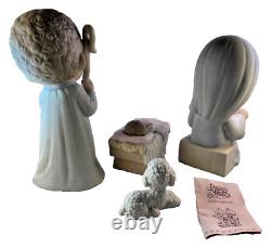 VTG. Large Precious Moments Nativity Set Oh Come Let Us Adore Him 1987