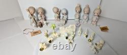 VTG Precious Moments Come Let Us Adore Him 5 & Nativity Set 1 1/2-28 pcs withBox