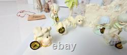 VTG Precious Moments Come Let Us Adore Him 5 & Nativity Set 1 1/2-28 pcs withBox