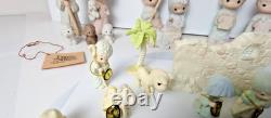 VTG Precious Moments Come Let Us Adore Him 5 & Nativity Set 1 1/2-28 pcs withBox