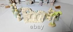 VTG Precious Moments Come Let Us Adore Him 5 & Nativity Set 1 1/2-28 pcs withBox