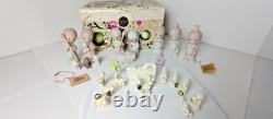 VTG Precious Moments Come Let Us Adore Him 5 & Nativity Set 1 1/2-28 pcs withBox