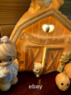 VTG Precious Moments Fall Festival #732494 7 Piece Set (Lighted) RETIRED Enesco