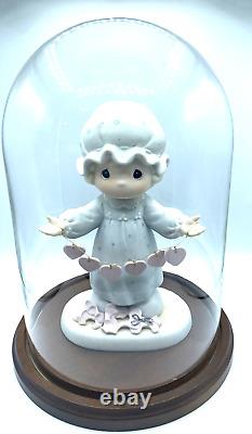 VTG Precious Moments You Have Touched So Many Hearts withbox and glass holder