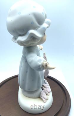 VTG Precious Moments You Have Touched So Many Hearts withbox and glass holder