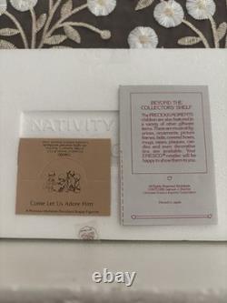 Vintage 1984 Precious Moments Come Let Us Adore Him Nativity Set WithCassette