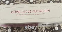 Vintage 1984 Precious Moments Come Let Us Adore Him Nativity Set WithCassette
