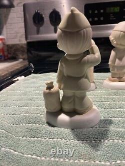 Vintage 1991 Precious Moments bless Those All Who Served 5 Figurines Total