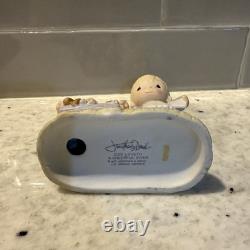 Vintage 77' Precious Moments GOD LOVETH a CHEERFUL GIVER Free Puppies 1977 21