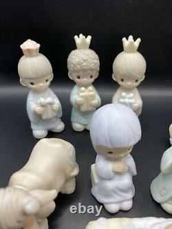 Vintage Enesco 1982 Precious Moments 11 Pc Nativity Come Let Us Adore Him WithBox