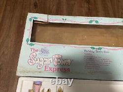 Vintage Enesco Precious Moments Sugar Town Holiday Express Train Set Music Testd