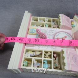 Vintage Enesco Precious Moments Toyland Windup Musical Action Clock WORKS 90s
