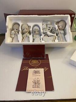 Vintage New Open Box 1986 9 Piece Precious Moments The Nativity 104000