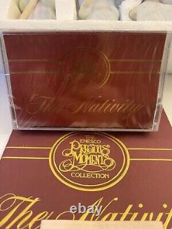 Vintage New Open Box 1986 9 Piece Precious Moments The Nativity 104000