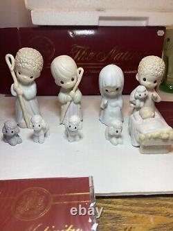 Vintage New Open Box 1986 9 Piece Precious Moments The Nativity 104000
