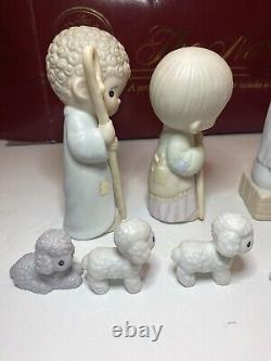 Vintage New Open Box 1986 9 Piece Precious Moments The Nativity 104000