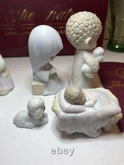 Vintage New Open Box 1986 9 Piece Precious Moments The Nativity 104000