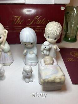 Vintage New Open Box 1986 9 Piece Precious Moments The Nativity 104000