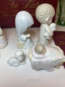 Vintage New Open Box 1986 9 Piece Precious Moments The Nativity 104000