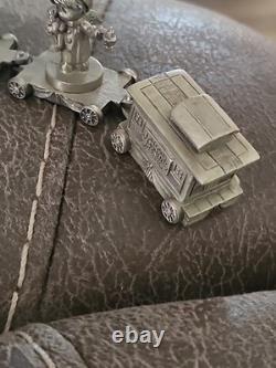 Vintage Precious Moments Chapel Pewter Mini Train Set of 17 Pieces RARE Find