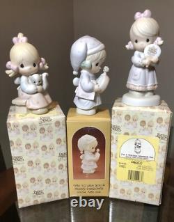Vintage Precious Moments Figurines 1980-1996 Lot of 27 All with Boxes