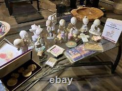 Vintage Precious Moments Figurines Lot Collection Lot Vgc