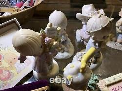Vintage Precious Moments Figurines Lot Collection Lot Vgc
