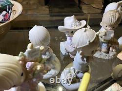 Vintage Precious Moments Figurines Lot Collection Lot Vgc