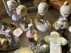 Vintage Precious Moments Figurines Lot Collection Lot Vgc