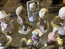 Vintage Precious Moments Figurines Lot Collection Lot Vgc