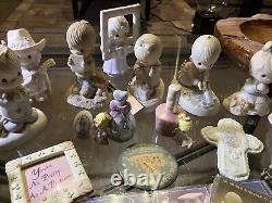 Vintage Precious Moments Figurines Lot Collection Lot Vgc