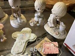 Vintage Precious Moments Figurines Lot Collection Lot Vgc