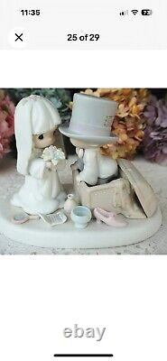 Vintage Precious Moments Heaven Bless Your Togetherness Figurine 106755 1987