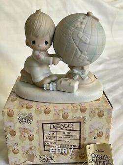 Vintage Precious Moments Lot Of 21 Original Including God Loveth A Cheerful Give