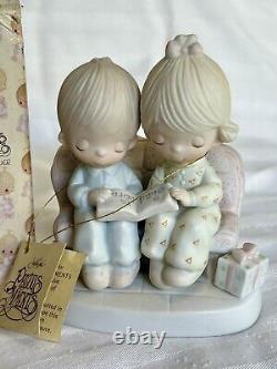 Vintage Precious Moments Lot Of 21 Original Including God Loveth A Cheerful Give