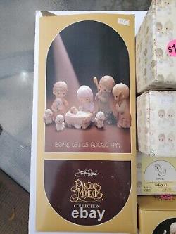 Vintage Precious Moments Lot including Come Let Us Adore Him