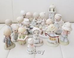 Vintage Precious Moments Lot of 19 Figurines 1979-1999 Butcher Jonathan & David