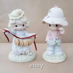 Vintage Precious Moments Lot of 19 Figurines 1979-1999 Butcher Jonathan & David