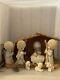 Vintage Precious Moments Manger And Come Let Us Adore Him Figurine Set New