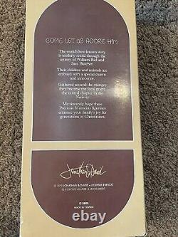 Vintage Precious Moments Manger And Come Let Us Adore Him Figurine Set New