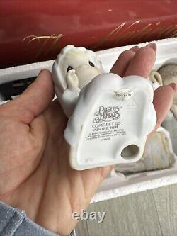 Vintage Precious Moments Nativity Set 9 Pc Come Let Us Adore Him Box 104000 5