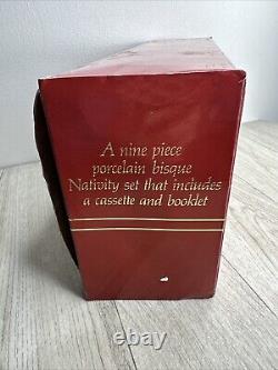 Vintage Precious Moments Nativity Set 9 Pc Come Let Us Adore Him Box 104000 5