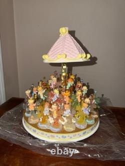 Vintage Precious Moments Rainbow Carousel Collection with Figurines No Damage