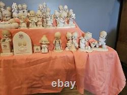 Vintage Precious Moments fFgurines Lot of 36 Includes No Marks & Wedding Party