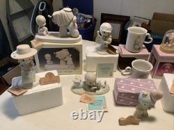Vintage, Retired Lot Of Precious Moments Figurines. Most With Boxes & Hang tags