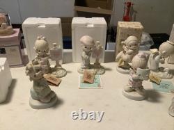 Vintage, Retired Lot Of Precious Moments Figurines. Most With Boxes & Hang tags