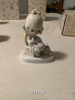 Vintage, Retired Lot Of Precious Moments Figurines. Most With Boxes & Hang tags